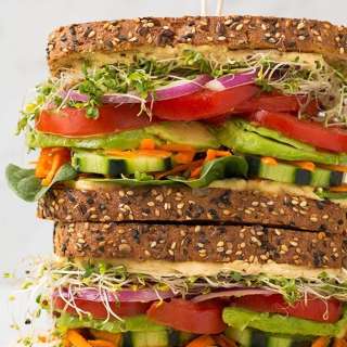 Veggie and Hummus Sandwich
