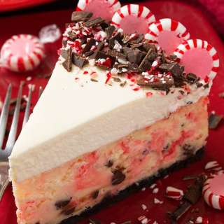 Peppermint Bark Cheesecake