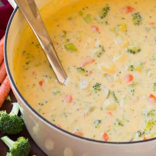 Cheddar Broccoli Potato Soup
