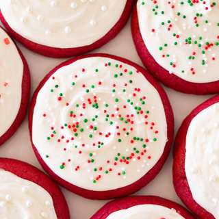 Red Velvet Sugar Cookies