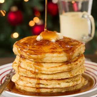 Eggnog Pancakes