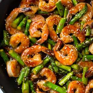 Teriyaki Shrimp and Asparagus Stir-Fry