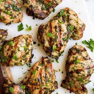 Garlic Herb Grilled Chicken Thighs