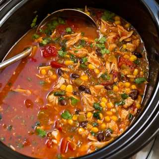 Slow Cooker Chicken Tortilla Soup