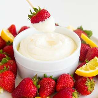 Lemon Cream Fruit Dip