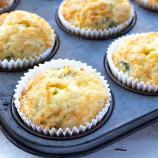 Keto Cheese Muffins (with Broccoli!)