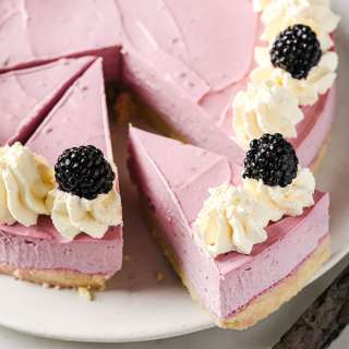 Keto Blackberry Cheesecake