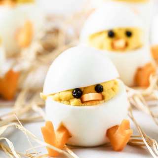 Deviled Egg Easter Chicks