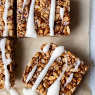 Gingerbread-Date Rice Krispie Treats