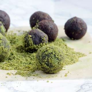 Matcha Orange Cocoa Truffles