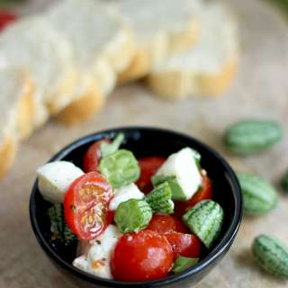 Caprese Salad With Micro Melons