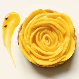 Mango Tart with Passion Fruit Yogurt Mousse