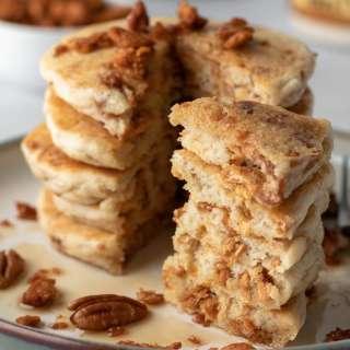 Vegan Bacon Pancakes (Oil-Free; GF Option)