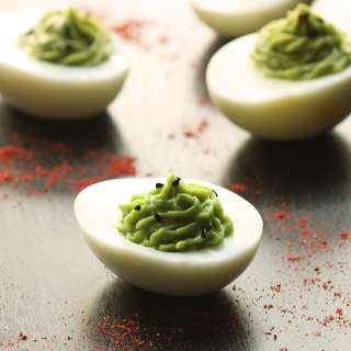 Chipotle Guacamole Deviled Eggs