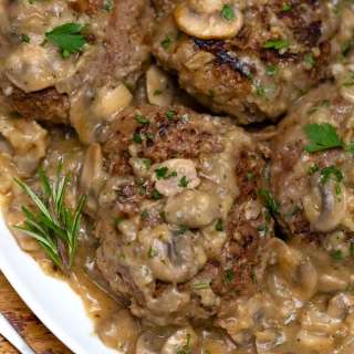 Hamburger Steak with Mushroom Gravy