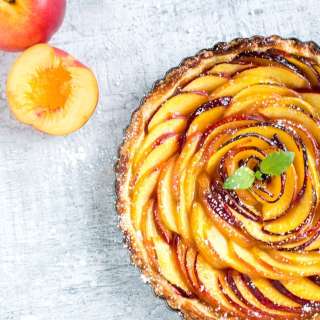 Nectarine Tart {Dairy-free}