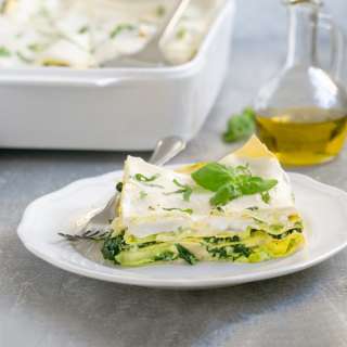 Vegetarian Lasagna with No-Cook White Sauce