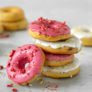 Strawberry-Lemon Gluten-free Baked Doughnuts