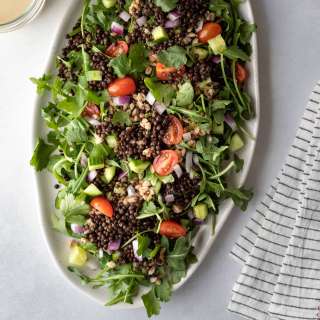Black Lentil Salad