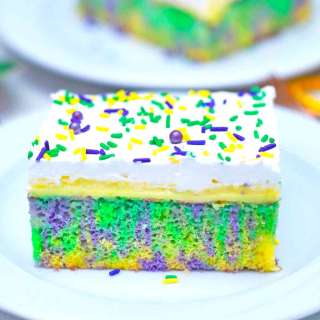 King Cake Poke Cake