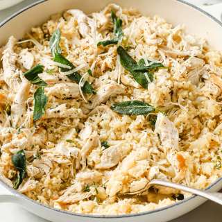 Low Carb Keto Risotto - Cauliflower & Chicken