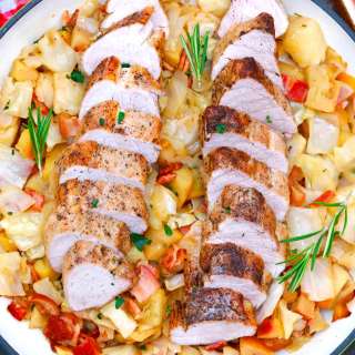 Pork Tenderloin with Cabbage