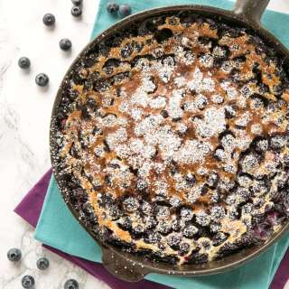 Easy French Blueberry Clafoutis
