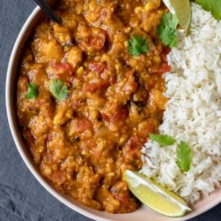EASY Instant Pot Red Lentil Curry