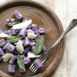 Purple Gnocchi With Sage and Butter