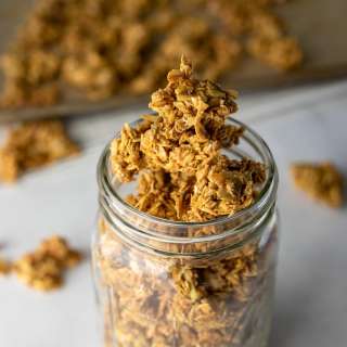 Ginger-Turmeric Granola (Vegan, Oil-Free)