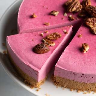 Vegan Cranberry Cheesecake