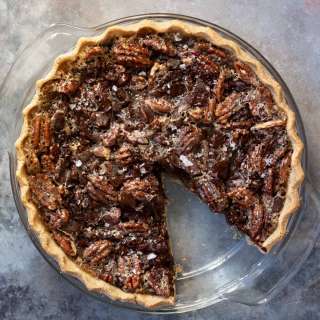 Vegan Chocolate Pecan Pie