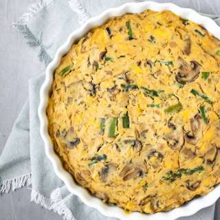 Vegan Tofu Quiche (Easy, Crustless)