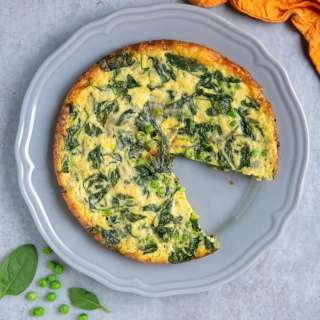 Italian Frittata With Spinach and Peas