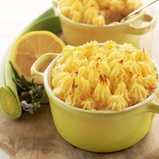 British Fish Pie with Scallops and King Prawns