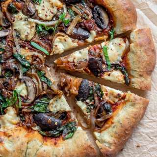 Vegan Stuffed Crust Pizza