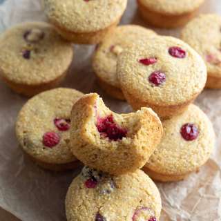 Vegan Cranberry Cornbread Muffins (Oil-Free; GF Option)