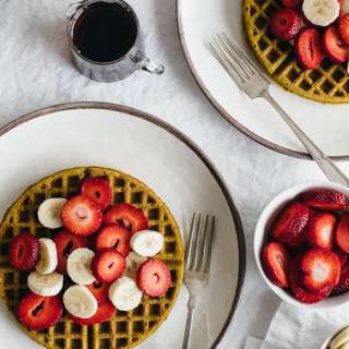 Super Seed Buckwheat Waffles (gluten-free, vegan)