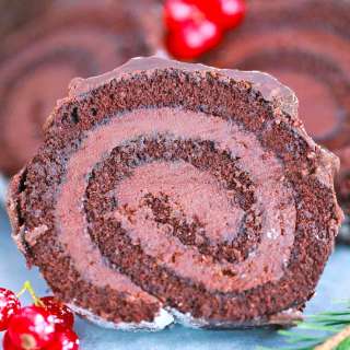 Yule Log Cake