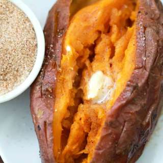 Air Fryer Baked Sweet Potatoes
