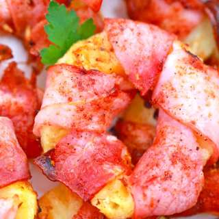 Air Fryer Bacon Wrapped Pineapple