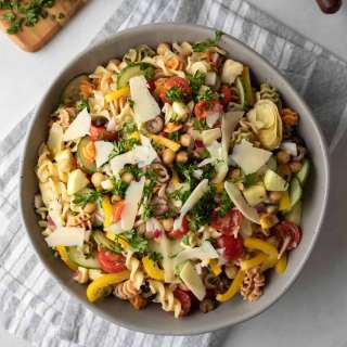 Vegan Pasta Salad (Oil-Free Option)