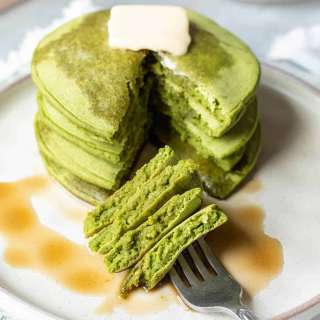 Spinach Pancakes (Vegan, Whole Grain)