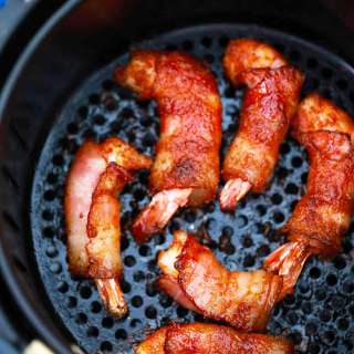 Air fryer Bacon Wrapped Shrimp
