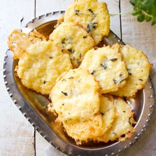 Cheese Thyme Coconut Crackers