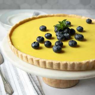Vegan Lemon Tart (Gluten-Free; Oil-Free)