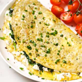 Spinach Feta Omelette