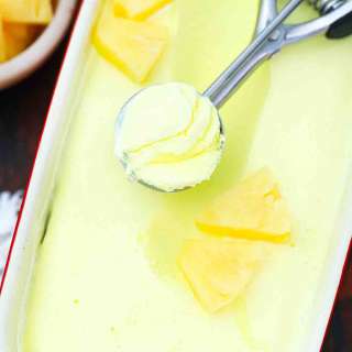 No-Churn Pineapple Sorbet