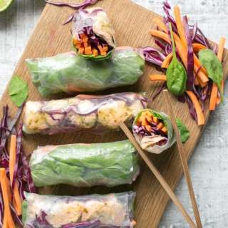 Vietnamese Salmon Summer Rolls