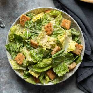Vegan Tahini Caesar Salad